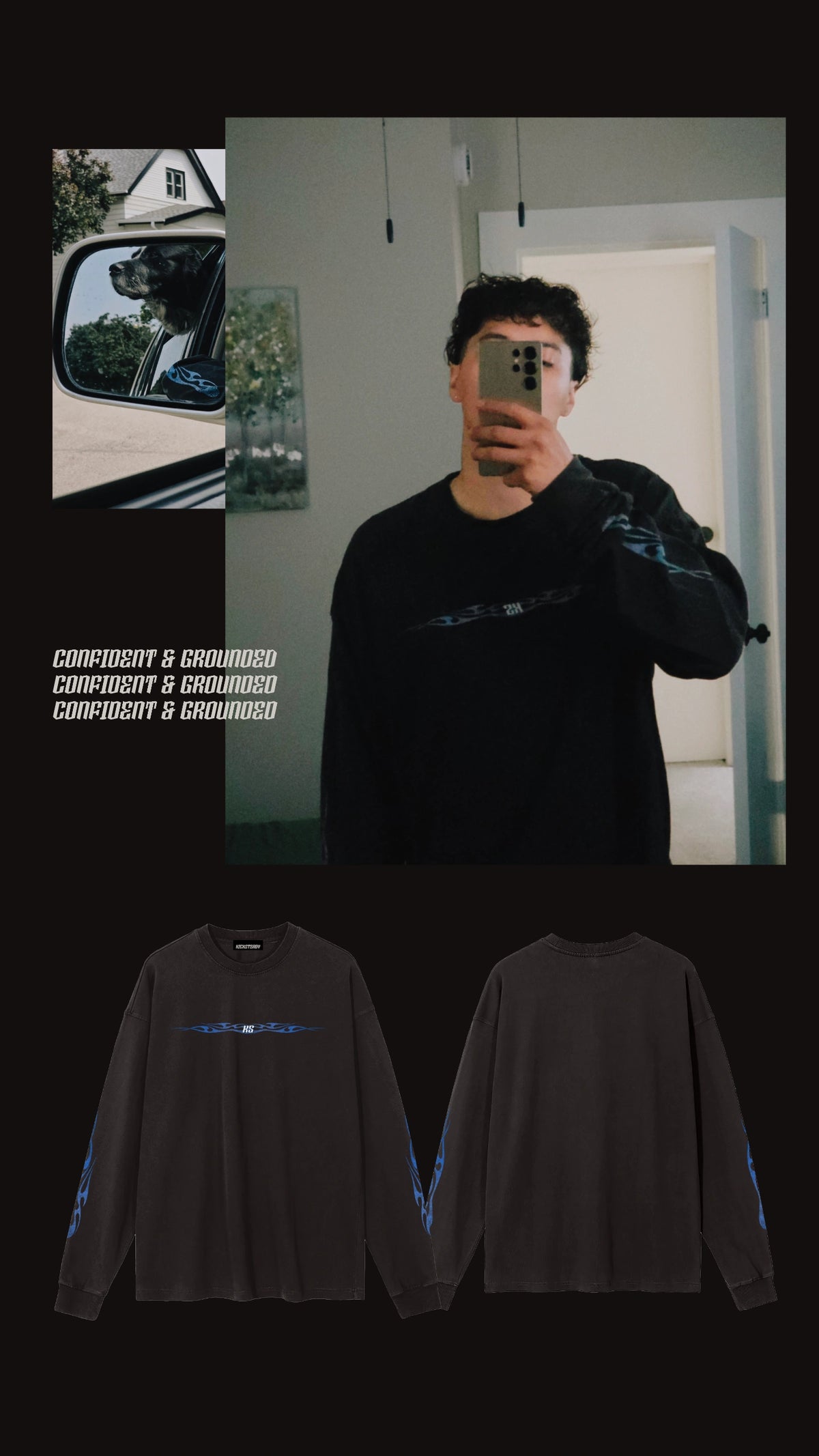 VTG "Flame" LS T -Blue